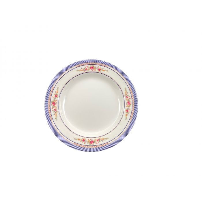 Thunder Group 1109AR Rose Melamine Plate, 10 oz., White, 12/Pack - Default Title