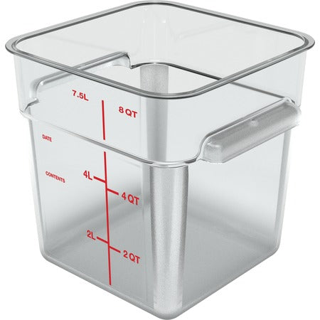 Carlisle Polycarbonate Square Food Storage Container - 8 qt.
