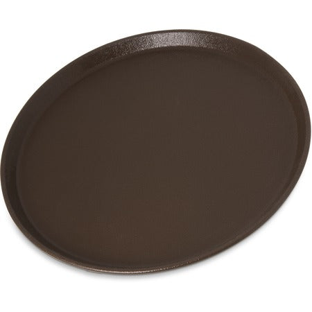 Carlisle Fiberglass Non-Skid Tray, Brown - 14"