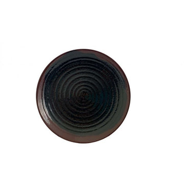 Thunder Group 1712TM Tenmoku Melamine Plate, 11 3/4" Diameter, Black, 12/Pack - Default Title