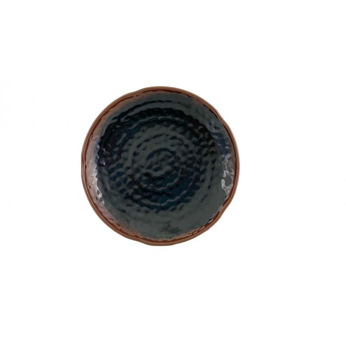Thunder Group 1809TM Tenmoku Melamine Plate, 9 3/8" Diameter, Black, 12/Pack - Default Title