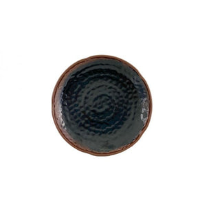 Thunder Group 1809TM Tenmoku Melamine Plate, 9 3/8" Diameter, Black, 12/Pack - Default Title