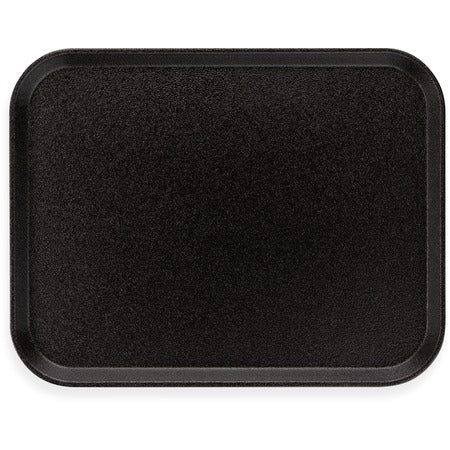 Carlisle Fiberglass Non-Skid Tray, Black - 18"