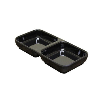 Thunder Group 19002BK Classic Black Melamine Sauce Dish, 4 oz., 12/Pack - Default Title
