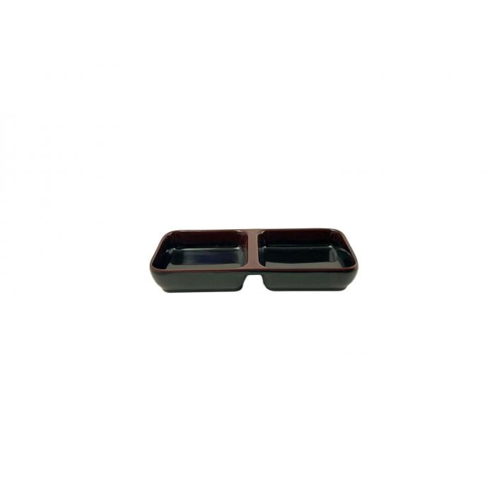 Thunder Group 1902TM Tenmoku Melamine Sauce Dish, 4 oz., Black, 12/Case - Default Title