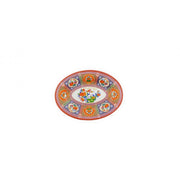 Thunder Group 2008TP Peacock Melamine Platter, 6" x 8", Multicolor, 12/Pack - Default Title