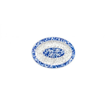 Thunder Group 2009DL Blue Dragon Melamine Platter, 6 5/8" x 9", 12/Pack - Default Title