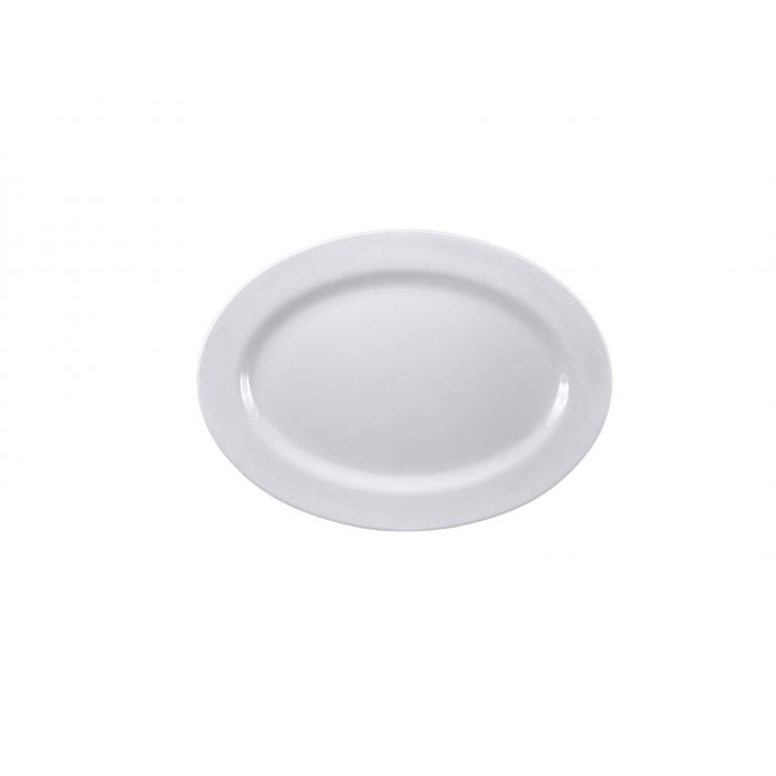 Thunder Group 2012TW Imperial Melamine Platter, 8 5/8" x 12", White, 12/Pack - Default Title