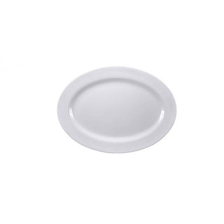 Thunder Group 2012TW Imperial Melamine Platter, 8 5/8" x 12", White, 12/Pack - Default Title