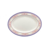 Thunder Group 2014AR Rose Melamine Platter, 10" x 14", White, 12/Pack - Default Title