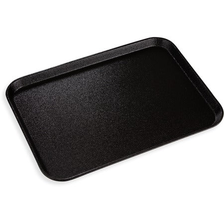 Carlisle Fiberglass Non-Skid Tray, Black - 22 1/8"