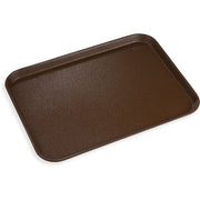 Carlisle Fiberglass Non-Skid Tray, Brown - 22 1/8"