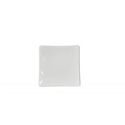 Thunder Group Classic Black Black Melamine Plate, 6" x 6", 12/Case - White