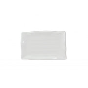 Thunder Group Classic Black Black Melamine Plate, 7 1/4" x 11 1/4", 12/Case - White