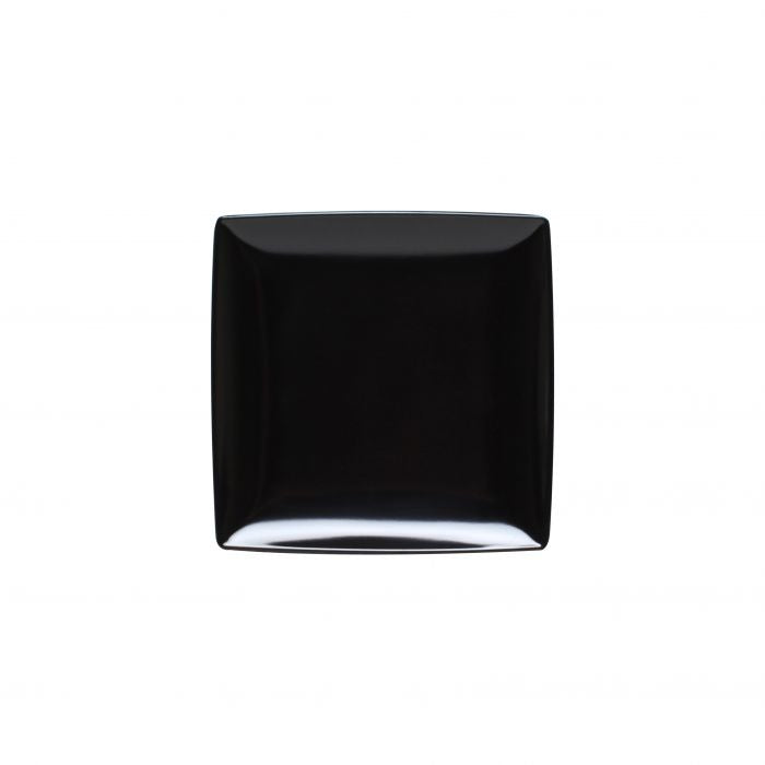 Thunder Group 29006BK Classic Black Melamine Plate, 6" x 6", 12/Pack - Default Title