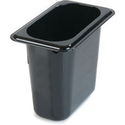 Carlisle 3088803 Plastic Food Pan, 4 qt., Black - Default Title