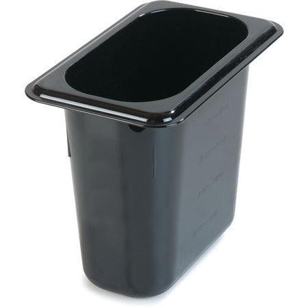 Carlisle 3088803 Plastic Food Pan, 4 qt., Black - Default Title