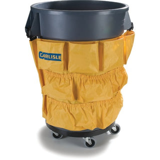 Carlisle 3691704 Nylon Caddy Bag, 32 - 44 gal., Yellow - Default Title