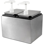 Carlisle Condiment Dispenser Rail, Silver - 1 #10 Jug 5 qt.
