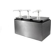 Carlisle Condiment Dispenser Rail, Silver - 7.5 qt.