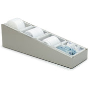 Carlisle 38800GLC Condiment Organizer, 7" x 25", Silver - Default Title