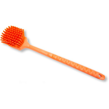 Carlisle Sparta Pot Brush, 20" Long - 3" / Orange