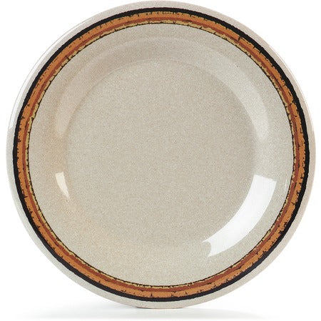 Carlisle 43011908 Durus Melamine Plate, 10 1/2" Diameter, Beige, 12/Case - Default Title