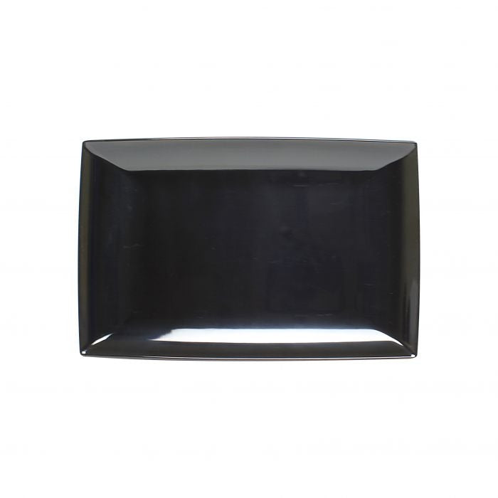 Thunder Group 47128BK Classic Black Melamine Tray, 8" x 12 1/2", 12/Case - Default Title