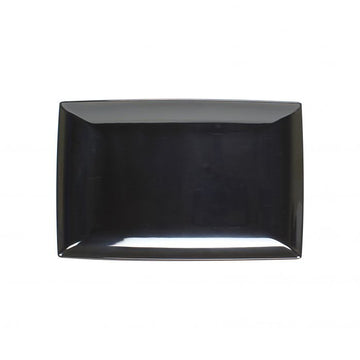 Thunder Group 47128BK Classic Black Melamine Tray, 8" x 12 1/2", 12/Case - Default Title