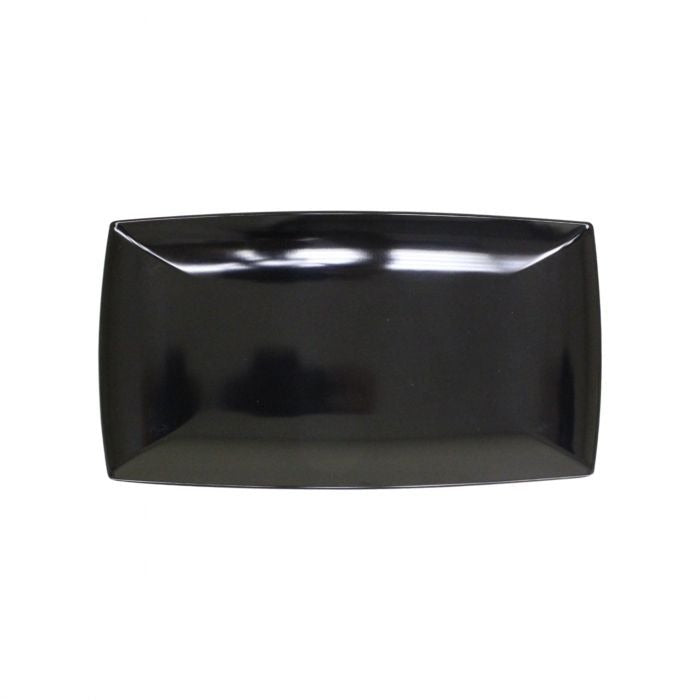 Thunder Group 49136BK Classic Black Melamine Tray, 6 1/2" x 13", 12/Pack - Default Title