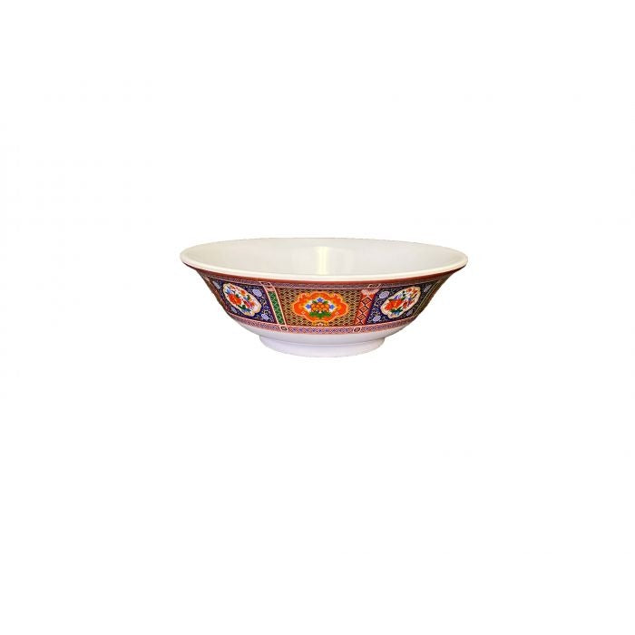 Thunder Group 5060TP Peacock Melamine Bowl, 22 oz., White, 12/Case - Default Title