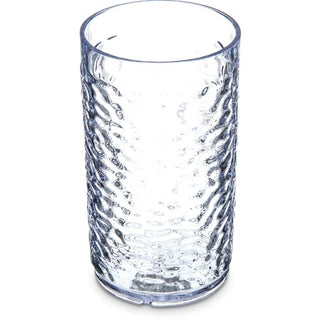 Carlisle Pebble Optic Plastic Tumbler, Clear, 24/Case - 8 oz.
