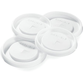 Carlisle 5822L30 Louis Polystyrene Lid, 3 13/16" Diameter, Translucent, 1,000/Case - Default Title