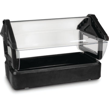 Carlisle Plastic Salad Bar, 3 Pans - Black