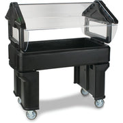 Carlisle Plastic Salad Bar, 23 5/8" x 45 1/4" - Black