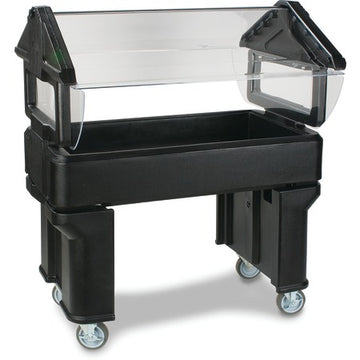 Carlisle Plastic Salad Bar, 23 5/8" x 45 1/4" - Black