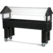 Carlisle Salad Bar, 23 5/8" x 72 1/8" - Black