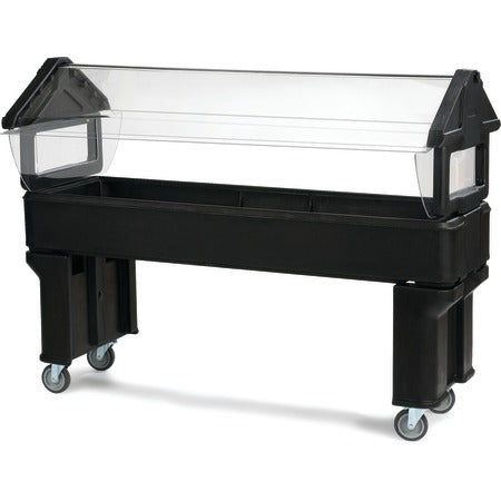 Carlisle Salad Bar, 23 5/8" x 72 1/8" - Black