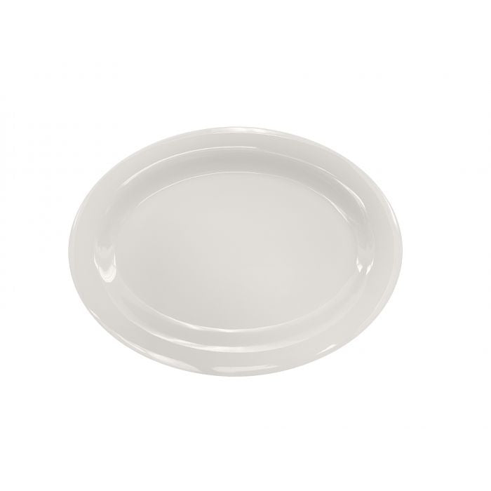 Thunder Group CR212V Colorful Melamine Platter, 9" x 12", Ivory, 12/Case - Default Title