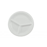 Thunder Group CR710W Colorful White Melamine Plate, 10 1/4" Diameter, 12/Pack - Default Title