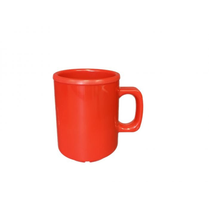 Thunder Group Colorful Melamine Mug, 8 oz., 12/Pack - Red