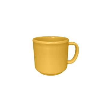 Thunder Group CR9035YW Colorful Melamine Mug, 10 oz., Yellow, 12/Pack - Default Title