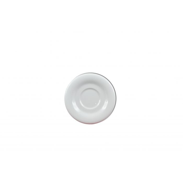 Thunder Group CR9108W Colorful Melamine Saucer, 5 1/2" Diameter, White, 12/Pack - Default Title