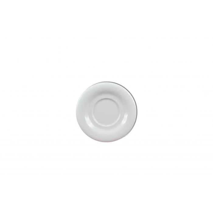 Thunder Group CR9303W Colorful Melamine Saucer, 5 1/2" Diameter, White, 12/Pack - Default Title