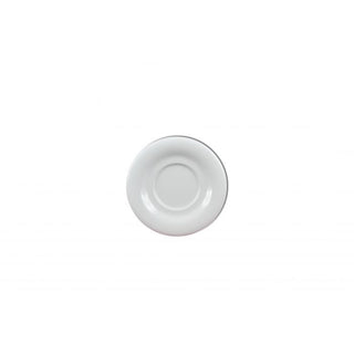 Thunder Group CR9303W Colorful Melamine Saucer, 5 1/2" Diameter, White, 12/Pack - Default Title