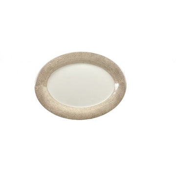 Thunder Group DM212J Jazz Melamine Platter, 9" x 12", Beige, 12/Case - Default Title