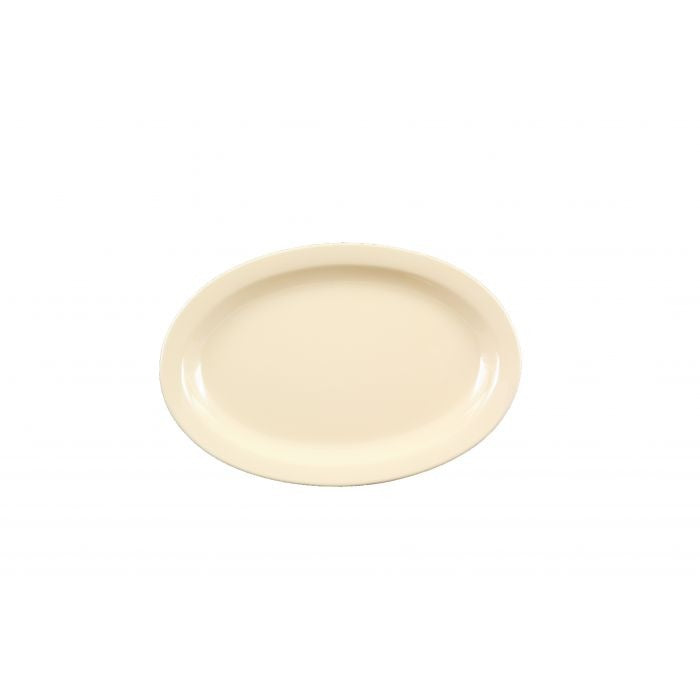 Thunder Group Nustone Melamine Platter, 6 3/4" x 9 1/2", 12/Pack - Beige