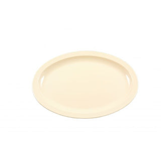 Thunder Group NS516T Nustone Melamine Platter Narrow Rim, 10 7/8" x 15 1/2", Beige, 12/Pack - Default Title