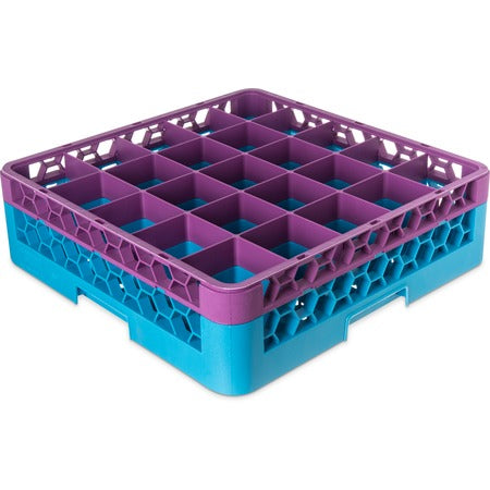 Carlisle RG25 OptiClean Polypropylene Glass Rack, Full Size - Purple