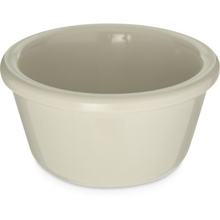 Carlisle Smooth Melamine Ramekin, 4 oz., 48/Case - Bone White
